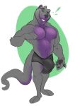  ! anthro big_bulge briefs bulge clothing hewge looking_at_viewer male mammal muscular muscular_male mustelid otter pecs smile solo standing underwear 