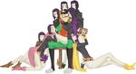  1girl black_hair blush book cape cartoon_network chair dc_comics dick_grayson glasses green_shoes mask multiple_persona pink_shoes pixiv_manga_sample purple_shoes raven raven_(dc) reading robin robin_(dc) shoes sitting teen_titans yellow_shoes 