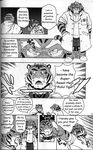  buttertoast comic feline gamma-g gay greyscale male mammal monochrome muscles prologue tiger translated 