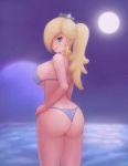  beach bikini mario_(series) night nintendo rosetta_(mario) safartwoks super_mario_galaxy swimsuit 