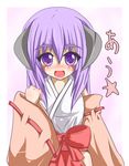  hanyuu higurashi_no_naku_koro_ni horns japanese_clothes kimono long_hair purple_eyes purple_hair tagme 