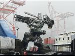  armored_core armored_core:_for_answer cannon_arm from_software gatling_gun gun highres mecha motor_vehicle truck vehicle weapon 