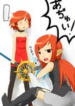  2girls dungeon_and_fighter loli mage mage_(dungeon_and_fighter) magician multiple_girls red_hair 