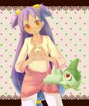  axew dark_skin female highres iris_(pokemon) loli long_hair pokemon pokemon_(anime) pokemon_(game) pokemon_black_and_white pokemon_bw purple_hair very_long_hair 