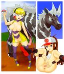  1girl anus artist_request bestiality breasts censored character_request gym_leader handjob highres horse kamitsure_(pokemon) large_breasts nipples noobcake penis pokemon pokemon_(game) pokemon_bw pokephilia pussy sex thighhighs touko_(pokemon) zebstrika zettai_ryouiki 