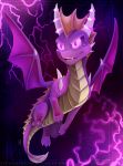  2019 claws deviant-soulmates digital_media_(artwork) dragon feral horn membranous_wings open_mouth scalie solo spines spyro spyro_the_dragon teeth video_games western_dragon wings 