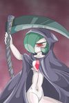  cape cosplay furry gardevoir halloween hood nude pokemon scythe uranoyoru 