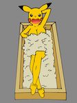  animal_ears bath bathroom bathtub breasts covering_breasts feet furry imminent_rape no_humans open_mouth pikachu pokemon scared shocked toes water 