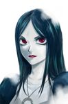  alice:_madness_returns alice_(wonderland) alice_in_wonderland alice_liddell american_mcgee&#039;s_alice american_mcgee's_alice black_hair dress fascination_max female jewelry lipstick long_hair makeup necklace red_eyes solo white_skin 