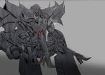  gradient gradient_background male_focus megatron multiple_boys partially_colored red_eyes robot starscream transformers yaoi 