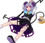  animal_ears basket drawr mouse_ears mouse_tail nazrin simple_background solo tail touhou 