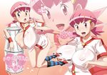  akane akane_(pokemon) breasts gym_leader large_breasts milk nori_(akusei_shinseibutsu) pink_eyes pink_hair pocket_monsters pokemon 