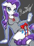  &hearts; anthro anthrofied equine female friendship_is_magic hasbro horn legwear mammal my_little_pony rarity_(mlp) ribbons sweetbrownies thigh_highs unicorn 