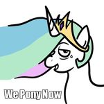  alicorn equine female feral friendship_is_magic hasbro horn horse mammal my_little_pony pegacorn plain_background pony princess_celestia_(mlp) reaction_image solo transparent_background unknown_artist 