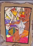  abstract_background breaking_the_fourth_wall breasts cardboard dickgirl herm intersex jewelry kangaroo looking_at_viewer malachi mammal marsupial nipple_piercing nipples nude penis piercing pouch water 