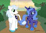  alicorn cutie_mark duo equine female feral friendship_is_magic furboz hasbro horn mammal my_little_pony pegacorn princess_luna_(mlp) unicorn unknown_pony winged_unicorn wings 