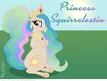  female feral friendship_is_magic hasbro kturtle mammal my_little_pony princess princess_celestia_(mlp) rodent royalty solo squirrel timothy_fay transformation 