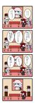  3girls 4koma comic dora_ita highres koakuma multiple_girls patchouli_knowledge portrait_(object) remilia_scarlet touhou translated 