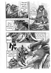  black_and_white build_tiger build_tiger_(character) comic dragon feline gamma-g gay greyscale kissing male mammal manga mole monochrome muscles rice_cake tiger translated woo_long 