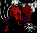  breasts cat clothed clothing daemoness darkness demon feline female hot invalid_tag mammal necromuncher nipples red red_body red_nipples sitting skimpy solo succubus tongue wings 