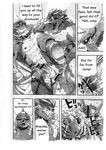  balls biceps big_muscles black_and_white build_tiger build_tiger_(character) comic cum dragon feline gamma-g gay greyscale male mammal manga mole monochrome muscles penis rice_cake tiger translated woo_long 
