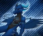  2011 abstract_background annoying_watermark cynder-the-dragon dragon horn male markings scalie scar sheath solo tagme wings zenta 