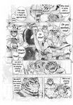  big_muscles build_tiger build_tiger_(character) buttertoast comic feline gamma-g gay greyscale male mammal manga monochrome muscles tiger 