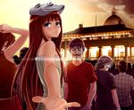  blue_eyes brown_hair long_hair mask misakamitoko0903 red_hair short_hair v_for_vendetta 