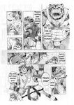  big_muscles build_tiger build_tiger_(character) buttertoast comic feline gamma-g gay greyscale male mammal manga monochrome muscles tiger 