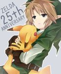  bad_id bad_pixiv_id blonde_hair carrying company_connection crossover gen_1_pokemon gloves hat link male_focus nikuma pikachu pointy_ears pokemon pokemon_(creature) the_legend_of_zelda 