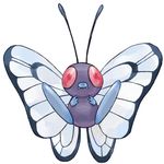  gen_1_pokemon insect_wings nintendo no_humans pokemon pokemon_(creature) spread_legs wings 