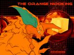  akagigryphon_(artist) baragon horns male monster nidoking orange_nidoking orange_skin owen_deking pokemon recolor spikes yellow_eyes 