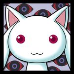  book221 ears eye kyubey long_ears looking_at_viewer mahou_shoujo_madoka_magica puella_magi_madoka_magica purple_eyes resistance_is_futile solo stare 