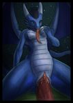  blue blue_body breasts clitoris cowgirl_position cum cum_in_pussy cum_inside dragon female first_person_view grope licking long_tongue male mysterybbq night nude on_top outside penetration penis pussy pussy_juice sex spread_legs spreading straddling straight tongue vaginal vaginal_penetration wings 