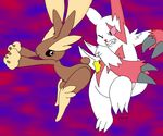  butt digisushi lagomorph lopunny mammal nintendo pink_eyes pok&#233;mon pok&eacute;mon rabbit video_games zangoose 