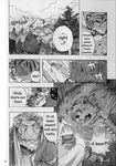  bear build_tiger build_tiger_(character) comic feline gamma-g gay greyscale male mammal manga monochrome muscles tiger 