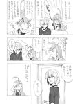  1girl accelerator ahoge bad_id bad_pixiv_id blush choker comic dress greyscale last_order monochrome mtmt_mtmt to_aru_majutsu_no_index translated 