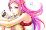  79inko anemone_(eureka_seven) drawr eureka_seven eureka_seven_(series) frown gulliver hair_ornament hairclip long_hair pink_hair purple_eyes 