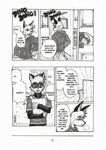  aiden canine closet_coon colin colin_young comic dreke english_text fox greyscale male mammal monochrome raccoon tail text 