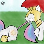  alicorn cutie_mark equine female feral friendship_is_magic guard_pony hasbro horse male mammal my_little_pony nom noponyzone pegacorn pony princess princess_celestia_(mlp) royal_guard_(mlp) royalty tail_bite 