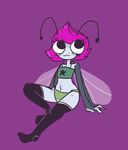  antennae arthropod female fly freckles hair insect maggie_pesky midriff multi_limb multiple_arms pink_hair solo the_buzz_on_maggie unknown_artist 