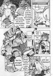  build_tiger build_tiger_(character) buttertoast comic dragon feline gamma-g gay greyscale male mammal manga monochrome muscles tiger translated woo_long 