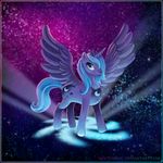  alicorn equine female feral friendship_is_magic galaxy hasbro horn mammal milky_way my_little_pony noctudelic princess_luna_(mlp) princess_luna_mlp solo standing stars winged_unicorn wings 