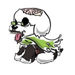  alpha_channel brain canine dog imaajfpstnfo male mammal mascot plain_background scarf solo transparent_background undead zombie 