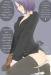  artist_request ass cunnilingus facesitting femdom girl_on_top oral panties_around_one_leg purple_hair side_view source_request stockiings stockings translated 