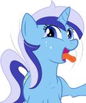  blue_eyes brushie_brush colgate_(mlp) cutie_mark derp equine female feral flakes friendship_is_magic hair hasbro horn horse light_blue_body mammal multi-colored_hair my_little_pony plain_background ponies pony solo tongue toothpaste unicorn white_background 