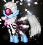  blue_body bow camera_flash dress equine eyewear female feral friendship_is_magic gem goggles hair hasbro horse light_blue_body mammal my_little_pony photo_finish_(mlp) pony pose solo white_hair 