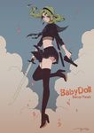  baby_doll_(sucker_punch) baby_doll_(sucker_punch)_(cosplay) bad_id bad_pixiv_id bandages black_eyes black_legwear boots cosplay crossdressing green_hair gun hairband handgun high_heels inazuma_eleven inazuma_eleven_(series) katana long_hair male_focus midorikawa_ryuuji midriff neckerchief otoko_no_ko petals school_uniform serafuku shoes skirt solo sucker_punch sword temari114 thighhighs upskirt weapon zettai_ryouiki 