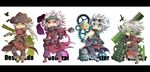  belt chibi classes cowboy_hat desparado dungeon_and_fighter dungeon_fighter_online flower general glasses gloves goggles gun gunner gunner_(dungeon_and_fighter) hat highres launcher long_image mechanic meister ranger robot rose screwdriver weapon wide_image wrench 