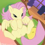  &hearts; &lt;3 equine female feral fluttershy_(mlp) friendship_is_magic hasbro horse mammal my_little_pony pegasus pony presenting pussy solo spreading tom_smith wings 